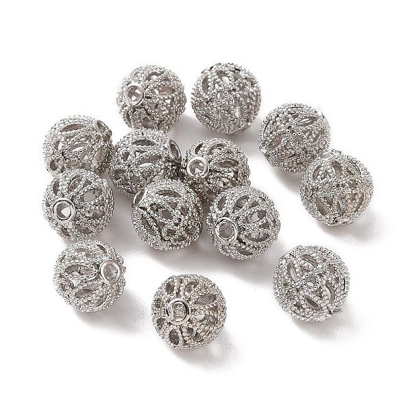 PandaHall Rack Plating Brass Hollow Beads, Cadmium Free & Lead Free, Round, Platinum, 10mm, Hole: 1.2mm Brass Round
PandaHall Rack Plating Brass Hollow Beads, Cadmium Free & Lead Free, Round, Platinum, 10mm, Hole: 1.2mm Brass Round
