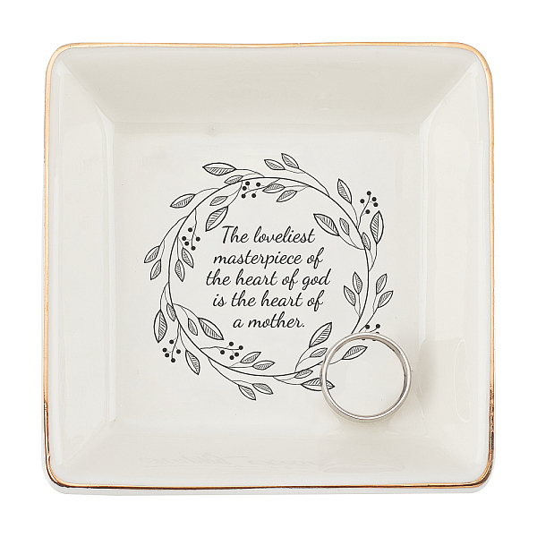 PandaHall Porcelain Square Ring Holder, Jewelry Tray, for Holding Small Jewelries, Rings, Necklaces, Earrings, Bracelets, Trinket, for Women...
PandaHall Porcelain Square Ring Holder, Jewelry Tray, for Holding Small Jewelries, Rings, Necklaces, Earrings, Bracelets, Trinket, for Women...
