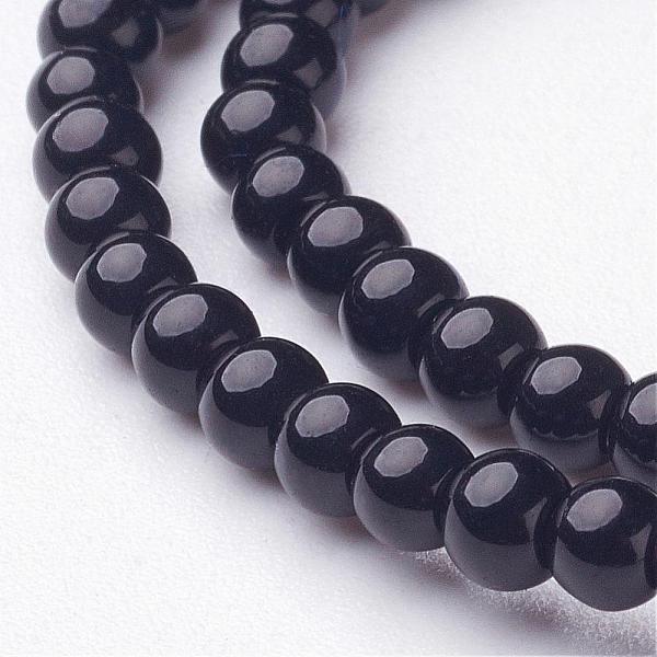 PandaHall Black Glass Round Beads Strands, Size: about 3mm in diameter, hole: 1mm, about 110pcs/strand, 13 inch Glass Round Black
PandaHall Black Glass Round Beads Strands, Size: about 3mm in diameter, hole: 1mm, about 110pcs/strand, 13 inch Glass Round Black