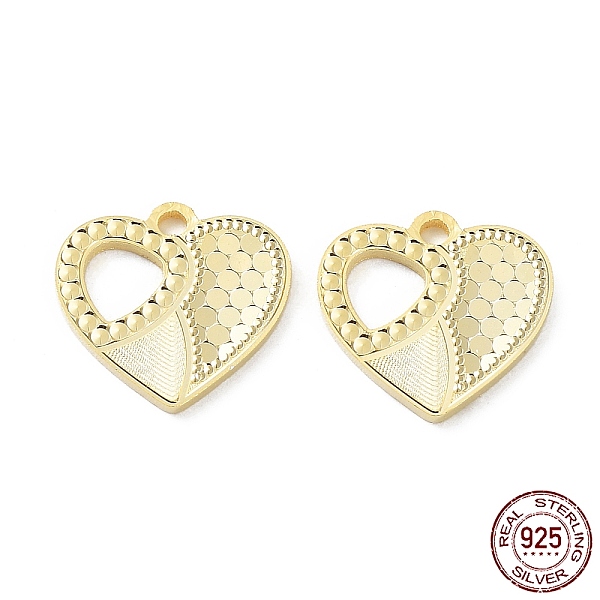 PandaHall 925 Sterling Silver Charms, Heart with Polka Dot Charm, Textured, Real 18K Gold Plated, 12x13x1.2mm, Hole: 1.5mm Sterling Silver...
PandaHall 925 Sterling Silver Charms, Heart with Polka Dot Charm, Textured, Real 18K Gold Plated, 12x13x1.2mm, Hole: 1.5mm Sterling Silver...