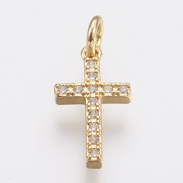 PandaHall Brass Micro Pave Cubic Zirconia Pendants, Lead Free & Cadmium Free, Cross, Golden, 16x8.5x2mm, Hole: 2.5mm Brass+Cubic Zirconia...
PandaHall Brass Micro Pave Cubic Zirconia Pendants, Lead Free & Cadmium Free, Cross, Golden, 16x8.5x2mm, Hole: 2.5mm Brass+Cubic Zirconia...