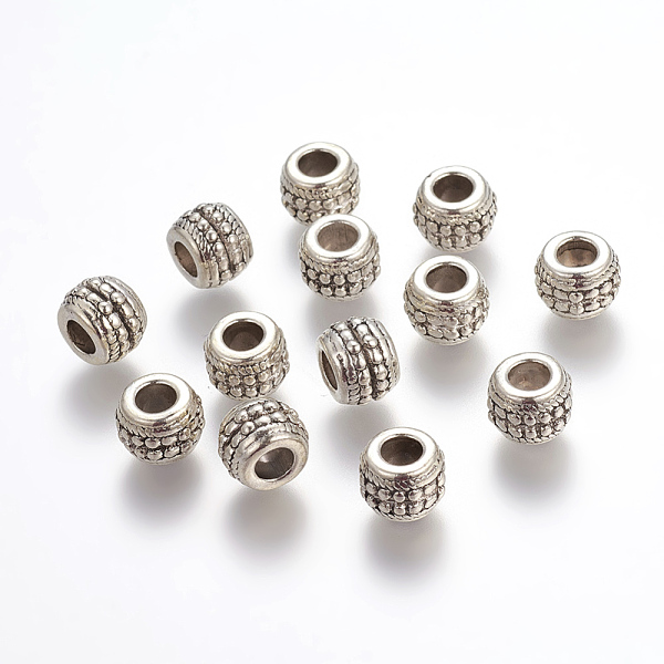 PandaHall Large Hole Beads, Alloy European Beads, Antique Silver, Lead Free and Cadmium Free & Nickel Free, Rondelle, 9.5x7mm, Hole: 4mm...
PandaHall Large Hole Beads, Alloy European Beads, Antique Silver, Lead Free and Cadmium Free & Nickel Free, Rondelle, 9.5x7mm, Hole: 4mm...