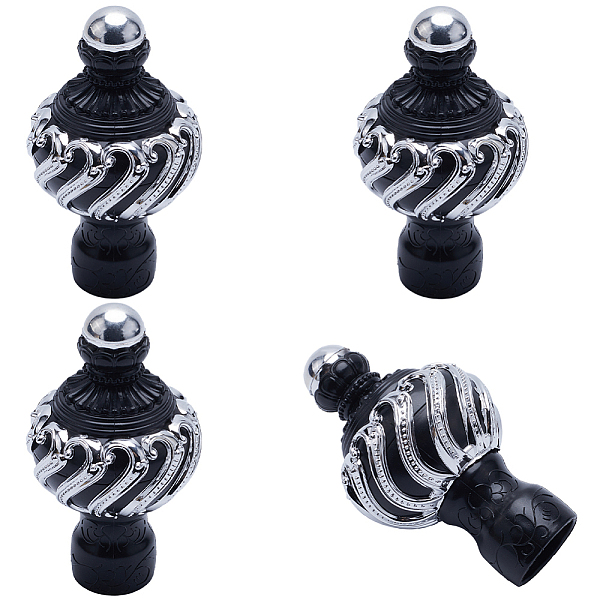 PandaHall GORGECRAFT 4PCS Curtain Rod Covers Ends Black Plastic Curtain Finials Ends Caps Round Drapery Pole Finials 28.5mm Inner Diameter...
PandaHall GORGECRAFT 4PCS Curtain Rod Covers Ends Black Plastic Curtain Finials Ends Caps Round Drapery Pole Finials 28.5mm Inner Diameter...