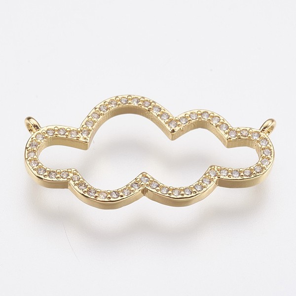 PandaHall Brass Micro Pave Cubic Zirconia Pendants, Cloud, Golden, 13x25.5x2mm, Hole: 1mm Brass+Cubic Zirconia Cloud
PandaHall Brass Micro Pave Cubic Zirconia Pendants, Cloud, Golden, 13x25.5x2mm, Hole: 1mm Brass+Cubic Zirconia Cloud