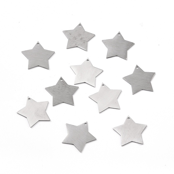 PandaHall 304 Stainless Steel Pendants, Double Side Drawbench, Stamping Blank Tag, Star, Stainless Steel Color, 21.5x22.5x1mm, Hole: 1.5mm...
PandaHall 304 Stainless Steel Pendants, Double Side Drawbench, Stamping Blank Tag, Star, Stainless Steel Color, 21.5x22.5x1mm, Hole: 1.5mm...