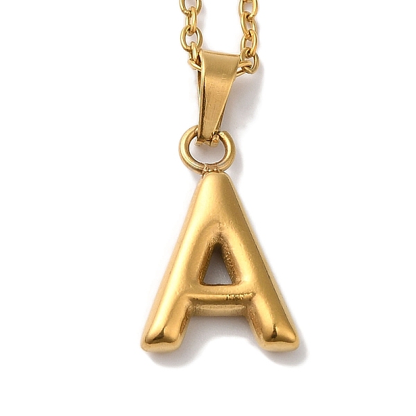 PandaHall Vacuum Plating 201 Stainless Steel Necklaces, Letter, Letter A, 17.80 inch(45.2cm), Pendant: 22.5x11x3mm 201 Stainless Steel...
PandaHall Vacuum Plating 201 Stainless Steel Necklaces, Letter, Letter A, 17.80 inch(45.2cm), Pendant: 22.5x11x3mm 201 Stainless Steel...