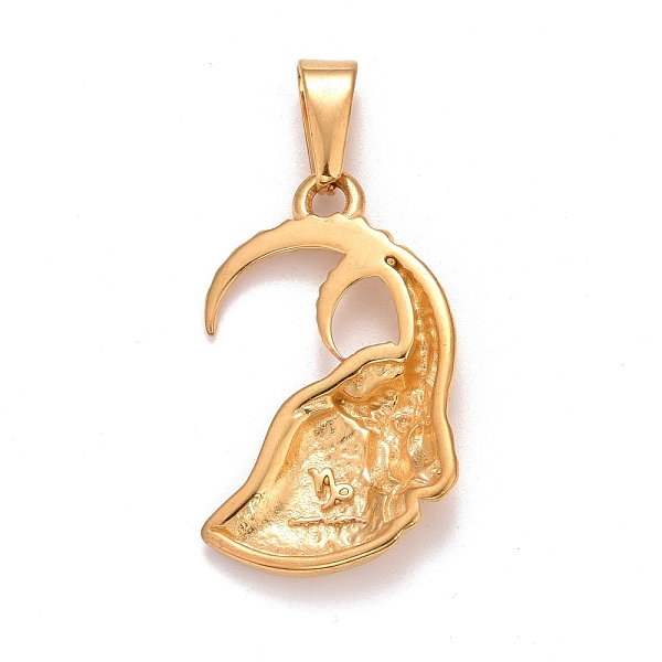 PandaHall Ion Plating(IP) 304 Stainless Steel Pendants, Textured, Constellation/Zodiac Sign, Capricorn, 34x20.5x4.6mm, Hole: 10x4.5mm 304...
PandaHall Ion Plating(IP) 304 Stainless Steel Pendants, Textured, Constellation/Zodiac Sign, Capricorn, 34x20.5x4.6mm, Hole: 10x4.5mm 304...