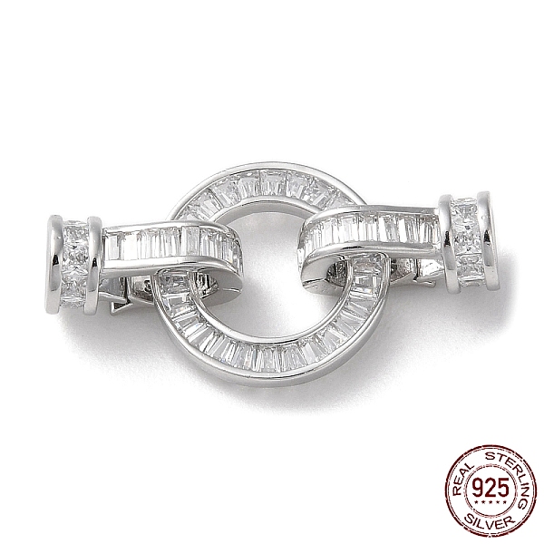 PandaHall Rhodium Plated 925 Sterling Silver Pave Clear Cubic Zirconia Fold Over Clasps, Long-Lasting Plated, Ring with 925 Stamp, Real...
PandaHall Rhodium Plated 925 Sterling Silver Pave Clear Cubic Zirconia Fold Over Clasps, Long-Lasting Plated, Ring with 925 Stamp, Real...