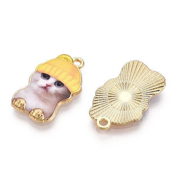 PandaHall Printed Light Gold Tone Alloy Pendants,Carton Cat with Cap Charms, Gold, 22.5x14x2.5mm, Hole: 1.6mm Alloy Cat Shape Gold
PandaHall Printed Light Gold Tone Alloy Pendants,Carton Cat with Cap Charms, Gold, 22.5x14x2.5mm, Hole: 1.6mm Alloy Cat Shape Gold