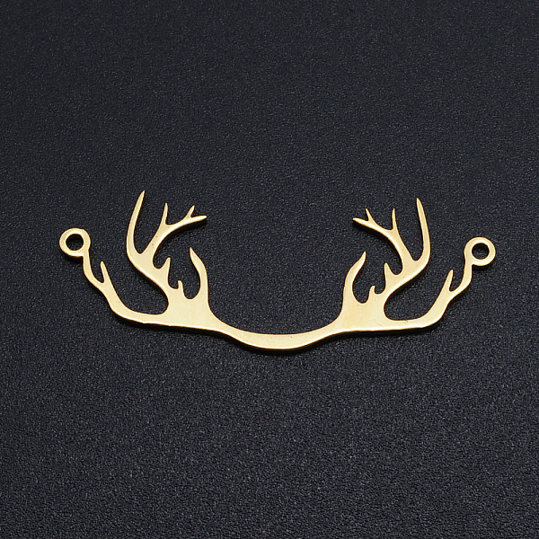 PandaHall 201 Stainless Steel Links connectors, Antlers, Golden, 38x15x1mm, Hole: 1.4mm 201 Stainless Steel Others
PandaHall 201 Stainless Steel Links connectors, Antlers, Golden, 38x15x1mm, Hole: 1.4mm 201 Stainless Steel Others