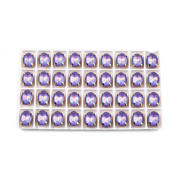PandaHall Aurora(JM) Sew on Rhinestone, Faceted Glass Rhinestone, Multi-Strand Links, with Golden Tone Brass Settings, Oval, Tanzanite..., Purple
PandaHall Aurora(JM) Sew on Rhinestone, Faceted Glass Rhinestone, Multi-Strand Links, with Golden Tone Brass Settings, Oval, Tanzanite..., Purple