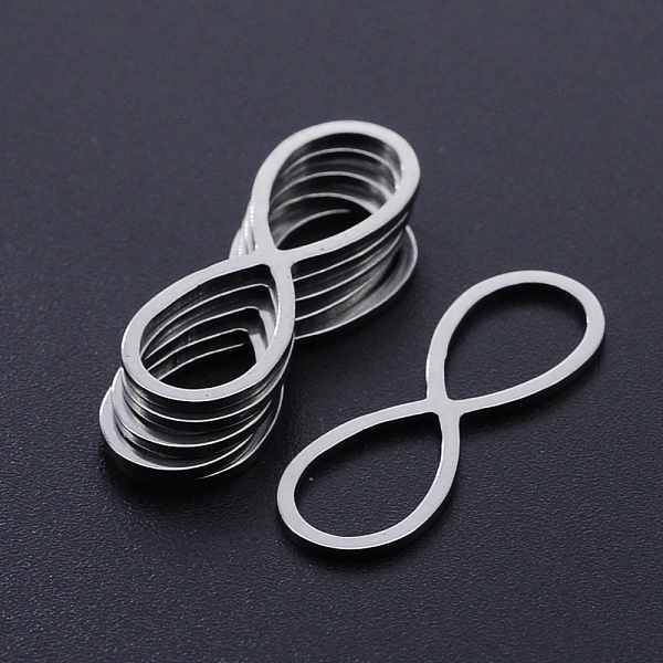 PandaHall 201 Stainless Steel Links connectors, Laser Cut, Infinity, Stainless Steel Color, 26x9x1mm, Hole: 11x7mm 201 Stainless Steel...
PandaHall 201 Stainless Steel Links connectors, Laser Cut, Infinity, Stainless Steel Color, 26x9x1mm, Hole: 11x7mm 201 Stainless Steel...