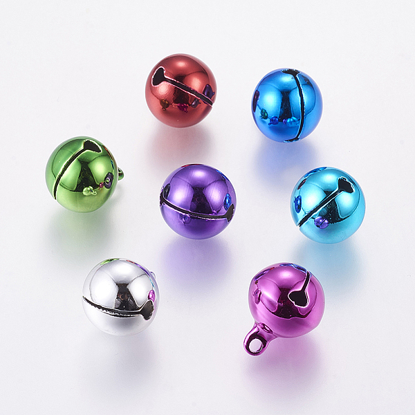 PandaHall Mixed Color Round Brass Bell Pendants For Christmas, Size: about 14mm in diameter, 18mm long, hole: 2mm Brass Round Multicolor
PandaHall Mixed Color Round Brass Bell Pendants For Christmas, Size: about 14mm in diameter, 18mm long, hole: 2mm Brass Round Multicolor