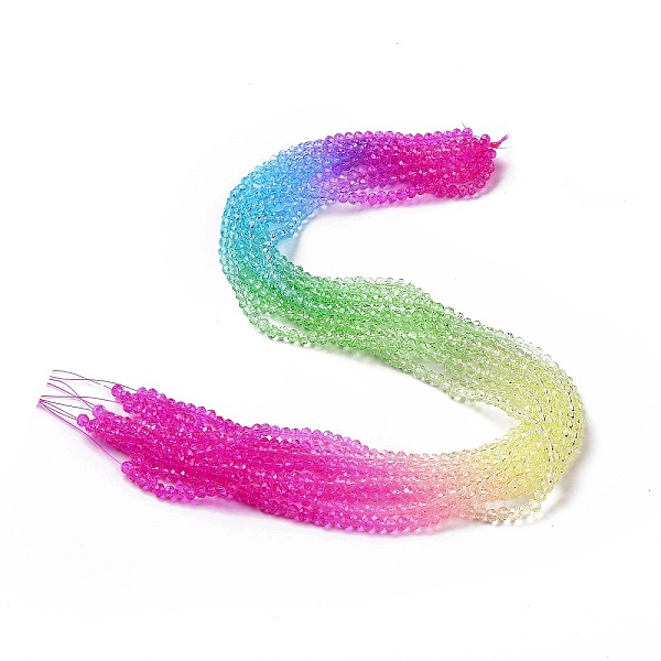 PandaHall Transparent Glass Beads Strands, Faceted, Rondelle, Green, 4x3.5mm, Hole: 0.8~1mm, about 119~121pcs/strand, 15.75~16.34(40~41.5cm)...
PandaHall Transparent Glass Beads Strands, Faceted, Rondelle, Green, 4x3.5mm, Hole: 0.8~1mm, about 119~121pcs/strand, 15.75~16.34(40~41.5cm)...