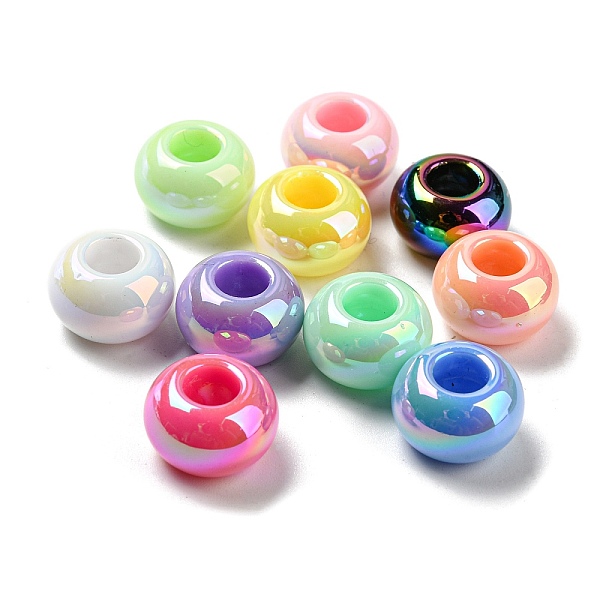 PandaHall UV Plating Acrylic Beads, Iridescent, Rondelle, Mixed Color, 13.5~14x8.7mm, Hole: 5.4mm Acrylic Rondelle Multicolor
PandaHall UV Plating Acrylic Beads, Iridescent, Rondelle, Mixed Color, 13.5~14x8.7mm, Hole: 5.4mm Acrylic Rondelle Multicolor