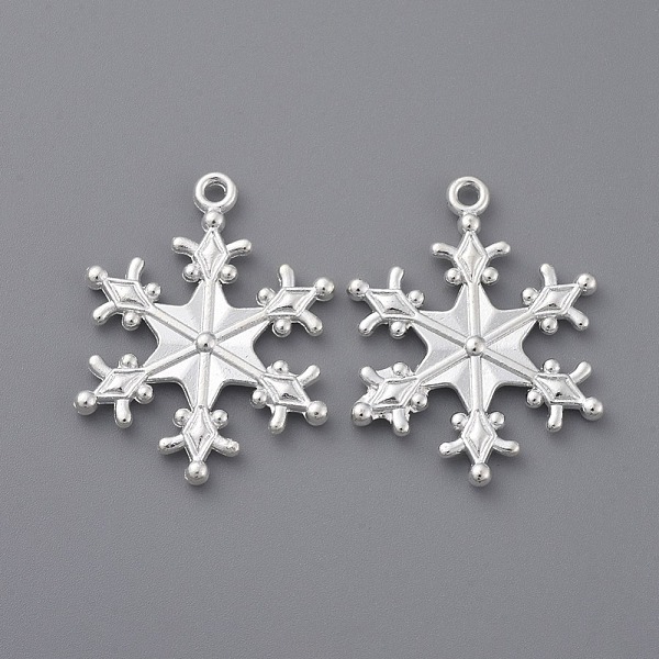 PandaHall Zinc Alloy Snowflake Pendants, Charms for Christmas Day Gift Making, Lead Free & Cadmium Free & Nickel Free, Silver Color Plated...
PandaHall Zinc Alloy Snowflake Pendants, Charms for Christmas Day Gift Making, Lead Free & Cadmium Free & Nickel Free, Silver Color Plated...