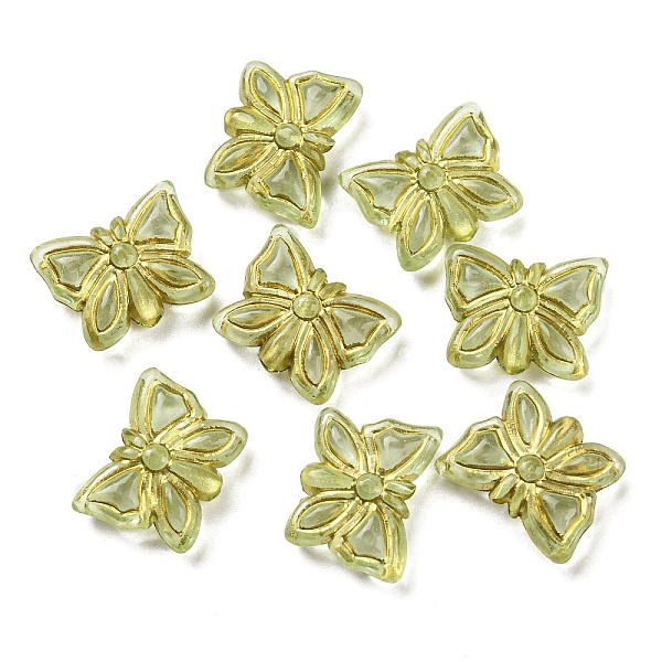 PandaHall Plating Transparent Acrylic Beads, Golden Metal Enlaced, Butterfly, Pale Goldenrod, 11x14.5x5mm, Hole: 1.8mm, 740pcs/500g Acrylic...
PandaHall Plating Transparent Acrylic Beads, Golden Metal Enlaced, Butterfly, Pale Goldenrod, 11x14.5x5mm, Hole: 1.8mm, 740pcs/500g Acrylic...