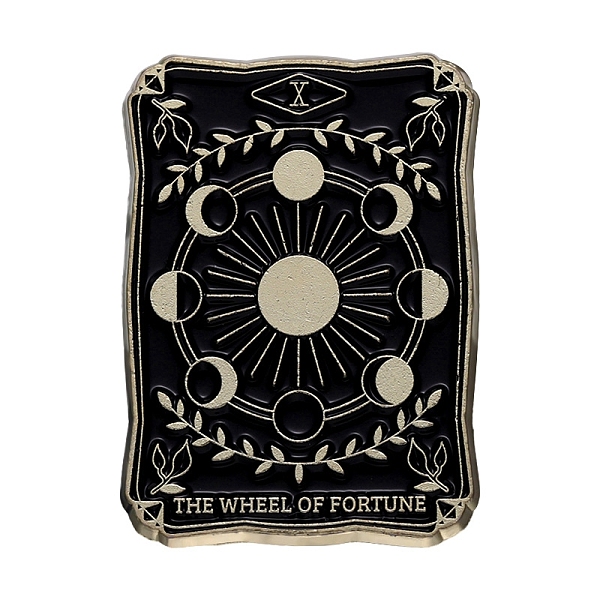 PandaHall Wheel of FortuneTarot Card Enamel Pins, Alloy Brooch, Gothic Style Jewelry Gift, Moon, 30x21mm Alloy+Enamel Moon Black
PandaHall Wheel of FortuneTarot Card Enamel Pins, Alloy Brooch, Gothic Style Jewelry Gift, Moon, 30x21mm Alloy+Enamel Moon Black