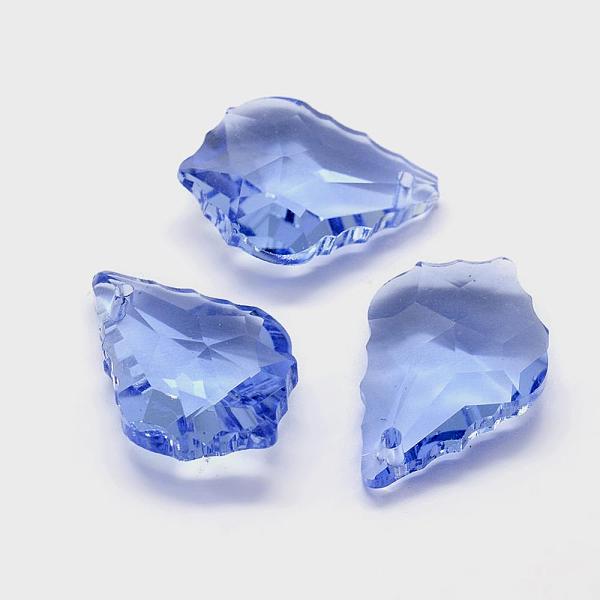 PandaHall Faceted Glass Pendants, Leaf, Light Blue, 22x15.5x8.5mm, Hole: 1mm Glass Leaf Blue
PandaHall Faceted Glass Pendants, Leaf, Light Blue, 22x15.5x8.5mm, Hole: 1mm Glass Leaf Blue