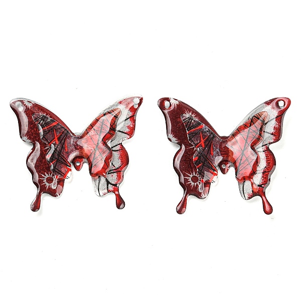 PandaHall Resin Big Pendants, 3D Butterfly Charms, FireBrick, 52x57x6mm, Hole: 2.4mm Resin Butterfly Red 
PandaHall Resin Big Pendants, 3D Butterfly Charms, FireBrick, 52x57x6mm, Hole: 2.4mm Resin Butterfly Red
