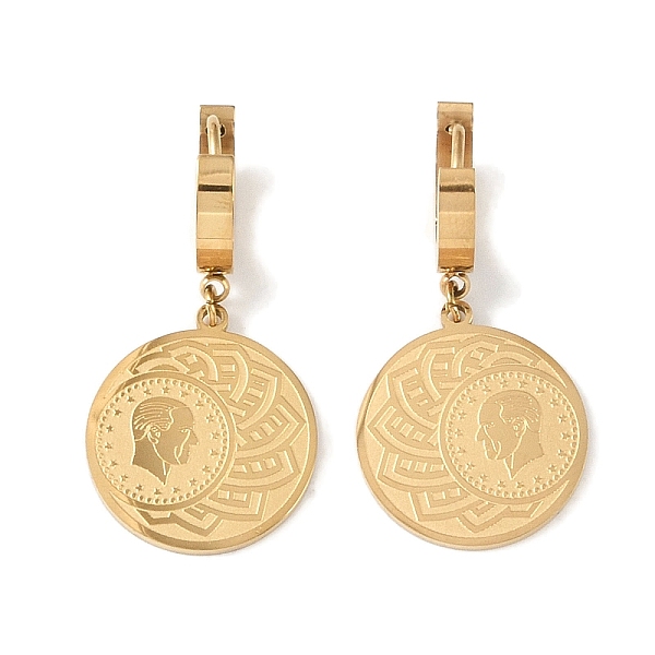 PandaHall Flat Round with Human 304 Stainless Steel Dangle Earrings, Hoop Earrings for Women, Real 18K Gold Plated, 37x18mm 304 Stainless...
PandaHall Flat Round with Human 304 Stainless Steel Dangle Earrings, Hoop Earrings for Women, Real 18K Gold Plated, 37x18mm 304 Stainless...