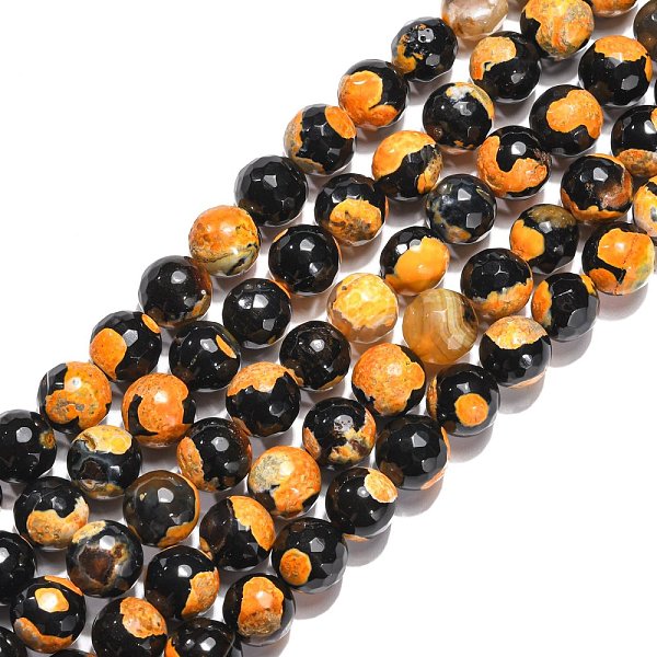 PandaHall Natural Fire Crackle Agate Beads Strands, Dyed, Faceted Round, Grade A, Goldenrod, 10mm in diameter, Hole: 1mm, about 39pcs/strand..., Gold
PandaHall Natural Fire Crackle Agate Beads Strands, Dyed, Faceted Round, Grade A, Goldenrod, 10mm in diameter, Hole: 1mm, about 39pcs/strand..., Gold
