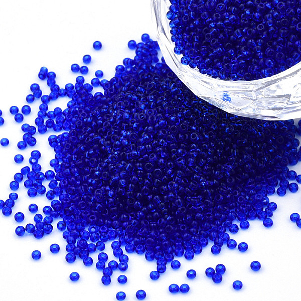PandaHall 15/0 Transparent Czech Glass Seed Beads, Round, Medium Blue, 1.5x1mm, Hole: 0.5mm, about 500g/bag Czech Glass
PandaHall 15/0 Transparent Czech Glass Seed Beads, Round, Medium Blue, 1.5x1mm, Hole: 0.5mm, about 500g/bag Czech Glass