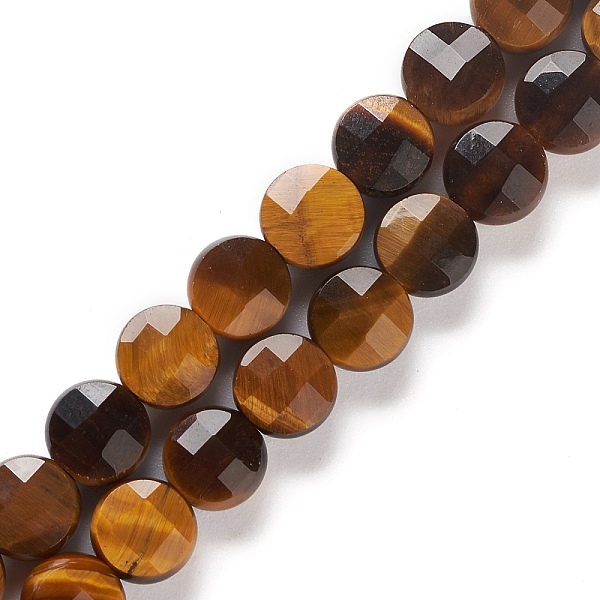 PandaHall Natural Tiger Eye Beads Strands, Faceted, Flat Round, 6x6~6.5x3.5~4mm, Hole: 1mm, about 63pcs/strand, 15.87''(40.3cm) Tiger Eye..., Multicolor
PandaHall Natural Tiger Eye Beads Strands, Faceted, Flat Round, 6x6~6.5x3.5~4mm, Hole: 1mm, about 63pcs/strand, 15.87''(40.3cm) Tiger Eye..., Multicolor