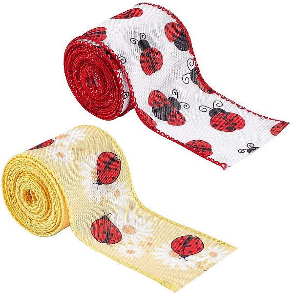 PandaHall Gorgecraft 2 Rolls 2 Patterns Insect Theme Polyester Ribbon, for Scene Decoration, Gift Wrapping, Ladybug/Bees Pattern, Red...
PandaHall Gorgecraft 2 Rolls 2 Patterns Insect Theme Polyester Ribbon, for Scene Decoration, Gift Wrapping, Ladybug/Bees Pattern, Red...