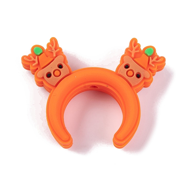 PandaHall Silicone Focal Beads, Christmas Hair Bands, Orange Red, 27.5x36x9mm, Hole: 2mm Silicone Others
PandaHall Silicone Focal Beads, Christmas Hair Bands, Orange Red, 27.5x36x9mm, Hole: 2mm Silicone Others