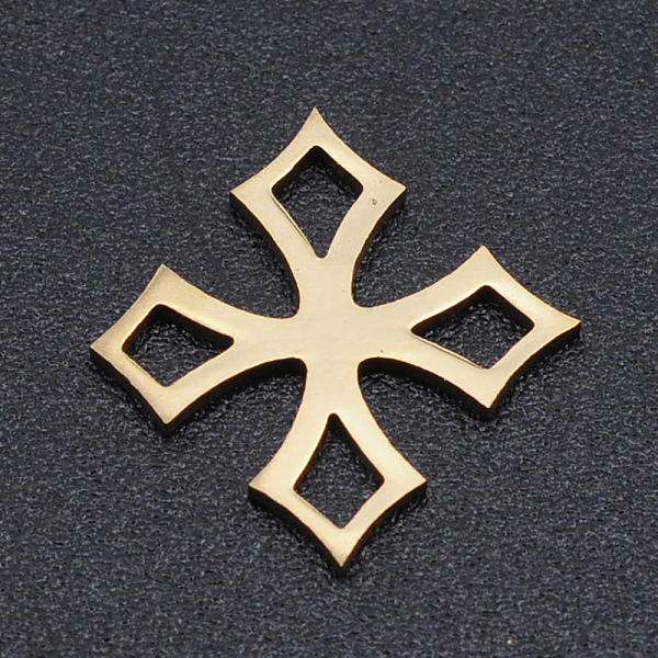 PandaHall 201 Stainless Steel Filigree Joiners Links, Cross, Golden, 13x12.5x1mm 201 Stainless Steel Others
PandaHall 201 Stainless Steel Filigree Joiners Links, Cross, Golden, 13x12.5x1mm 201 Stainless Steel Others