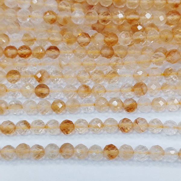 PandaHall Natural Citrine Beads Strands, Round, Faceted, 4mm, Hole: 0.8mm, about 101pcs/strand, 15.3 inch(39cm) Citrine Round
PandaHall Natural Citrine Beads Strands, Round, Faceted, 4mm, Hole: 0.8mm, about 101pcs/strand, 15.3 inch(39cm) Citrine Round