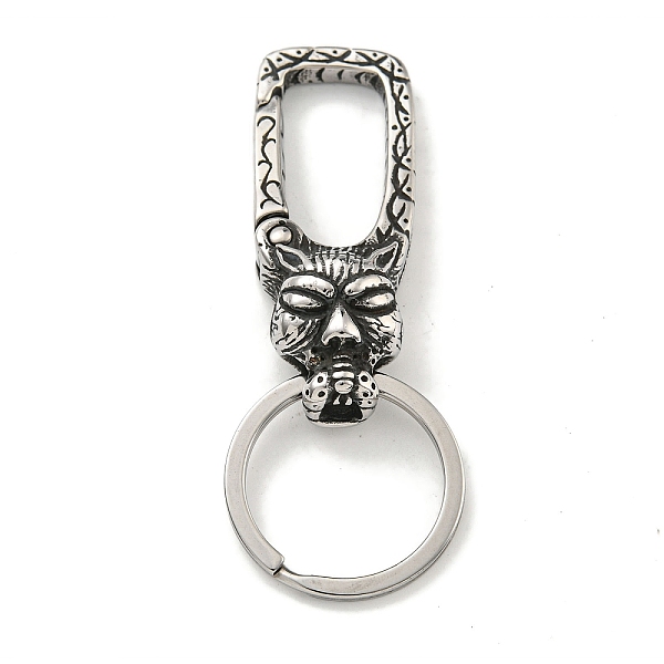 PandaHall Tibetan Style 316 Surgical Stainless Steel Fittings with 304 Stainless Steel Key Ring, Leopard, Antique Silver, 72mm 316 Surgical...
PandaHall Tibetan Style 316 Surgical Stainless Steel Fittings with 304 Stainless Steel Key Ring, Leopard, Antique Silver, 72mm 316 Surgical...