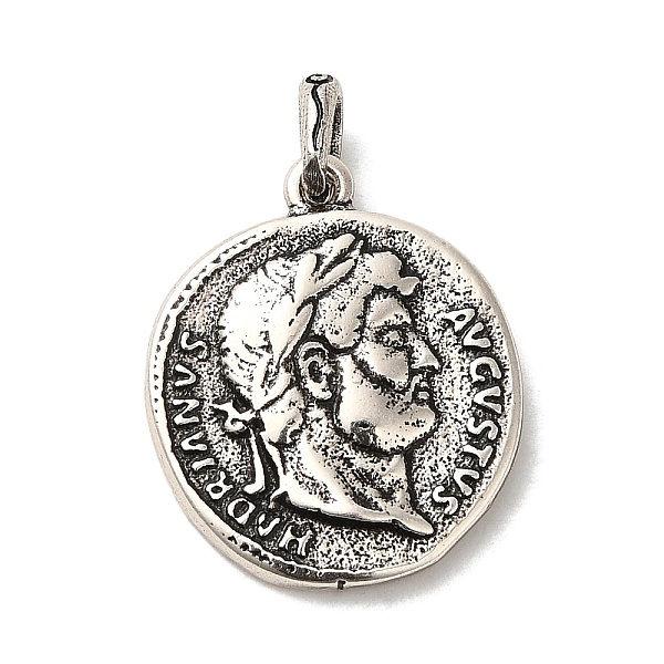 PandaHall Brass Pendants, Long-Lasting Plated, Cadmium Free & Lead Free, Flat Round with Human Charm, Antique Silver, 21x18x3mm, Hole: 4x3mm...
PandaHall Brass Pendants, Long-Lasting Plated, Cadmium Free & Lead Free, Flat Round with Human Charm, Antique Silver, 21x18x3mm, Hole: 4x3mm...