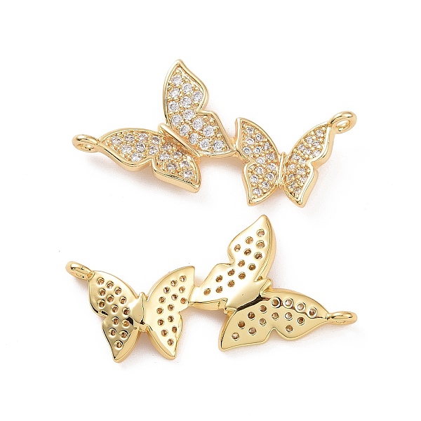 PandaHall Brass Micro Pave Clear Cubic Zirconia Connector Charms, Butterfly Links, Real 18K Gold Plated, 15.5x29.5x3mm, Hole: 1.2mm...
PandaHall Brass Micro Pave Clear Cubic Zirconia Connector Charms, Butterfly Links, Real 18K Gold Plated, 15.5x29.5x3mm, Hole: 1.2mm...