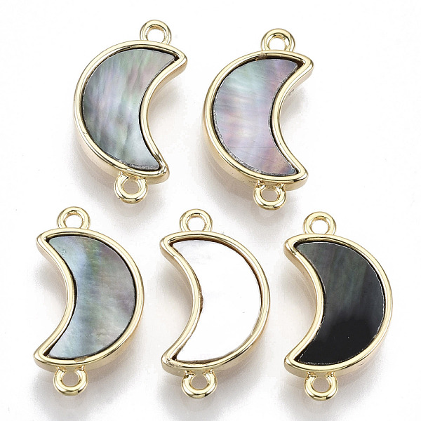 PandaHall Brass Links Connectors, with Black Lip Shell, Nickel Free, Real 18k Gold Plated, Moon, 18x10x3mm, Hole: 1.2mm Black Lip Shell Moon
PandaHall Brass Links Connectors, with Black Lip Shell, Nickel Free, Real 18k Gold Plated, Moon, 18x10x3mm, Hole: 1.2mm Black Lip Shell Moon
