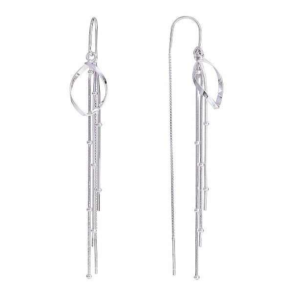 PandaHall Rhodium Plated 925 Sterling Silver Teardrop with Chain Tassel Dangle Earrings, Long Drop Ear Thread for Women, Platinum, 78x10.5mm...
PandaHall Rhodium Plated 925 Sterling Silver Teardrop with Chain Tassel Dangle Earrings, Long Drop Ear Thread for Women, Platinum, 78x10.5mm...