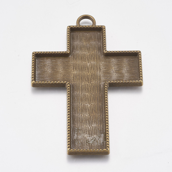 PandaHall Tibetan Style Pendant Cabochon Enamel Settings, Lead Free & Nickel Free, Cross, Antique Bronze, 80x53x4mm, Hole: 6mm, Tray...
PandaHall Tibetan Style Pendant Cabochon Enamel Settings, Lead Free & Nickel Free, Cross, Antique Bronze, 80x53x4mm, Hole: 6mm, Tray...