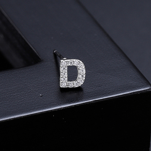 PandaHall Platinum Brass Micro Pave Cubic Zirconia Stud Earrings, Initial Letter, Letter D, No Size Cubic Zirconia Letter D Clear
PandaHall Platinum Brass Micro Pave Cubic Zirconia Stud Earrings, Initial Letter, Letter D, No Size Cubic Zirconia Letter D Clear