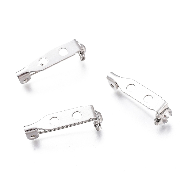 PandaHall 304 Stainless Steel Brooch Pin Back Bar Findings, Stainless Steel Color, 21x4.5x8mm, Hole: 2mm, Pin: 0.5mm 304 Stainless Steel
PandaHall 304 Stainless Steel Brooch Pin Back Bar Findings, Stainless Steel Color, 21x4.5x8mm, Hole: 2mm, Pin: 0.5mm 304 Stainless Steel