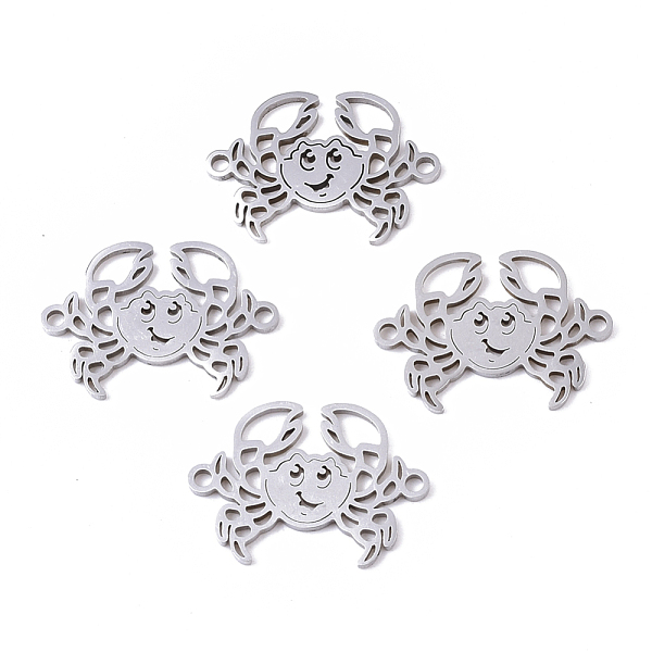 PandaHall 201 Stainless Steel Links connectors, Laser Cut, Crab, Stainless Steel Color, 14x19.5x1mm, Hole: 1.4mm 201 Stainless Steel Crab
PandaHall 201 Stainless Steel Links connectors, Laser Cut, Crab, Stainless Steel Color, 14x19.5x1mm, Hole: 1.4mm 201 Stainless Steel Crab
