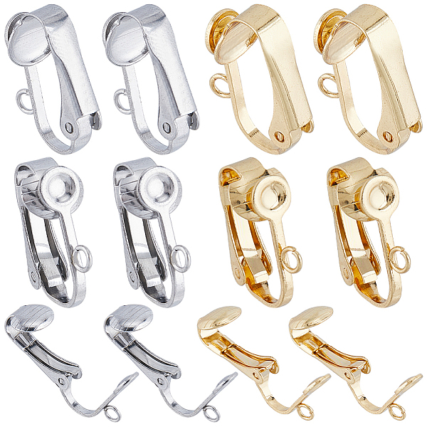 PandaHall SUNNYCLUE 40Pcs 2 Colors 304 Stainless Steel Clip-on Earrings Findings, with Loop, for Non-pierced Ears, Golden & Stainless Steel...
PandaHall SUNNYCLUE 40Pcs 2 Colors 304 Stainless Steel Clip-on Earrings Findings, with Loop, for Non-pierced Ears, Golden & Stainless Steel...