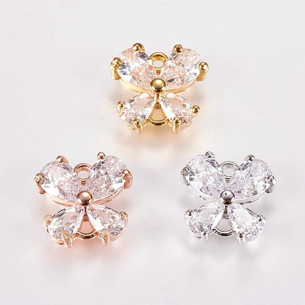 PandaHall Brass Micro Pave Cubic Zirconia Links, Clear, Nickel Free & Lead Free & Cadmium Free, Butterfly, Mixed Color, 10.5x11x4mm, Hole...
PandaHall Brass Micro Pave Cubic Zirconia Links, Clear, Nickel Free & Lead Free & Cadmium Free, Butterfly, Mixed Color, 10.5x11x4mm, Hole...