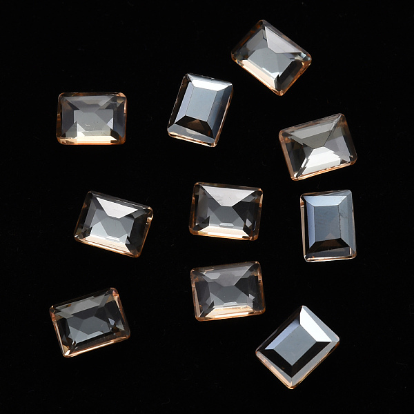 PandaHall Rectangle Transparent Glass Cabochons, Nail Art Decoration Accessories, Faceted, Goldenrod, 8x6x3.5mm Glass Rectangle Gold
PandaHall Rectangle Transparent Glass Cabochons, Nail Art Decoration Accessories, Faceted, Goldenrod, 8x6x3.5mm Glass Rectangle Gold
