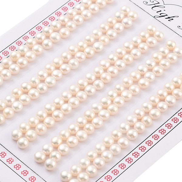 PandaHall Grade 6A Natural Cultured Freshwater Pearl Beads, Half Drilled, Half Round Beads, White, 4.5~5x3.5mm, Hole: 1mm Pearl Half Round...
PandaHall Grade 6A Natural Cultured Freshwater Pearl Beads, Half Drilled, Half Round Beads, White, 4.5~5x3.5mm, Hole: 1mm Pearl Half Round...