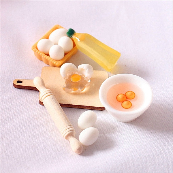 PandaHall Dollhouse Miniature Kitchen Play Rolling Pin Egg Bowl Olive Oil Tool Model, Shooting Prop, Mixed Color, 17~48mm Wood Multicolor
PandaHall Dollhouse Miniature Kitchen Play Rolling Pin Egg Bowl Olive Oil Tool Model, Shooting Prop, Mixed Color, 17~48mm Wood Multicolor