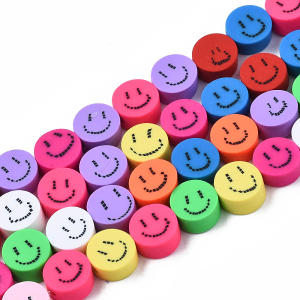 PandaHall Handmade Polymer Clay Beads Strands, for DIY Jewelry Crafts Supplies, Flat Round with Smiling Face, Mixed Color, 9~9.5x4~5mm, Hole..., Multicolor
PandaHall Handmade Polymer Clay Beads Strands, for DIY Jewelry Crafts Supplies, Flat Round with Smiling Face, Mixed Color, 9~9.5x4~5mm, Hole..., Multicolor