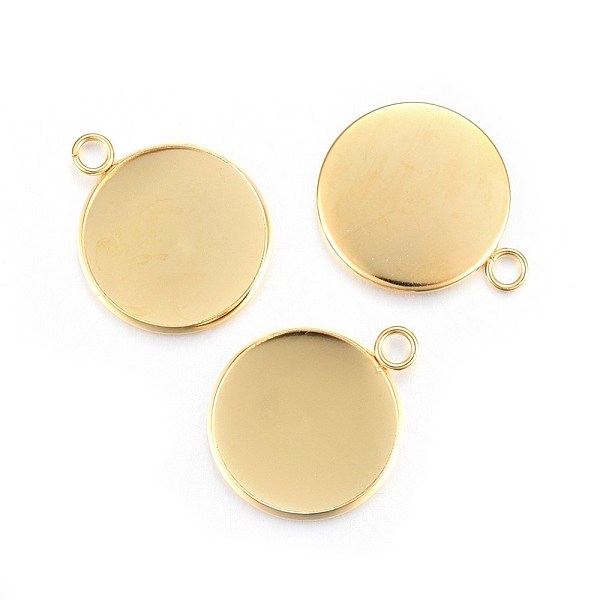 PandaHall Rack Plating 304 Stainless Steel Pendant Cabochon Settings, Plain Edge Bezel Cups, Flat Round, Real 24K Gold Plated, Tray: 20mm...
PandaHall Rack Plating 304 Stainless Steel Pendant Cabochon Settings, Plain Edge Bezel Cups, Flat Round, Real 24K Gold Plated, Tray: 20mm...