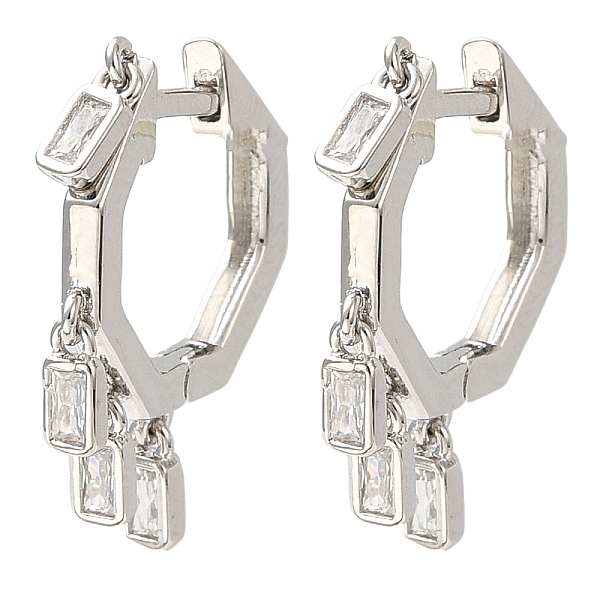 PandaHall Cubic Zirconia Rectangle Dangle Hoop Earrings, Rack Plating Brass Earrings for Women, Lead Free & Cadmium Free, Platinum...
PandaHall Cubic Zirconia Rectangle Dangle Hoop Earrings, Rack Plating Brass Earrings for Women, Lead Free & Cadmium Free, Platinum...
