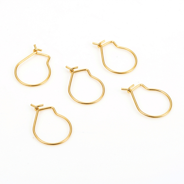 PandaHall 304 Stainless Steel Hoop Earrings, Golden, 22 Gauge, 19x13x0.6mm 304 Stainless Steel
PandaHall 304 Stainless Steel Hoop Earrings, Golden, 22 Gauge, 19x13x0.6mm 304 Stainless Steel